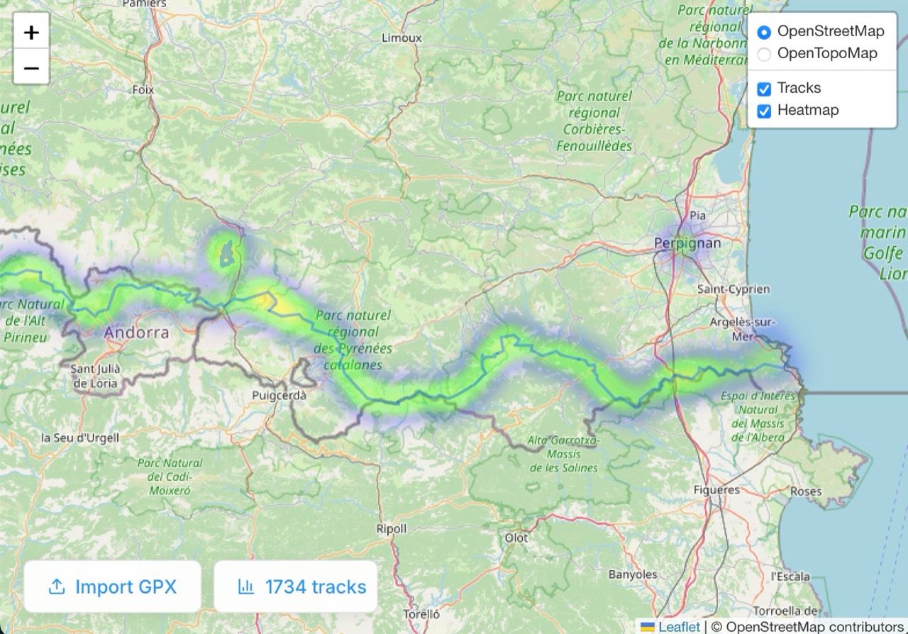 GPX Heatmap